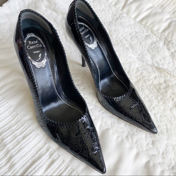 Rene Caovilla Shoes - Rene Caovilla Patent Leather Pumps